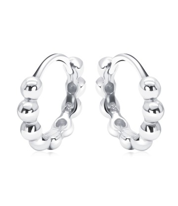 Silver Balls Huggies Earring HO-2678